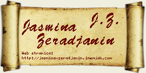Jasmina Žerađanin vizit kartica